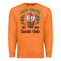 Carrot iced coffee social club Premium Sweatshirt - MaliasSmallBusiness