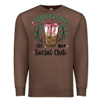 Chestnut iced coffee social club Premium Sweatshirt - MaliasSmallBusiness