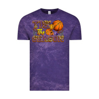 Cloud Purple tis' the season basketball Vintage Tee - Zillion Design Studio