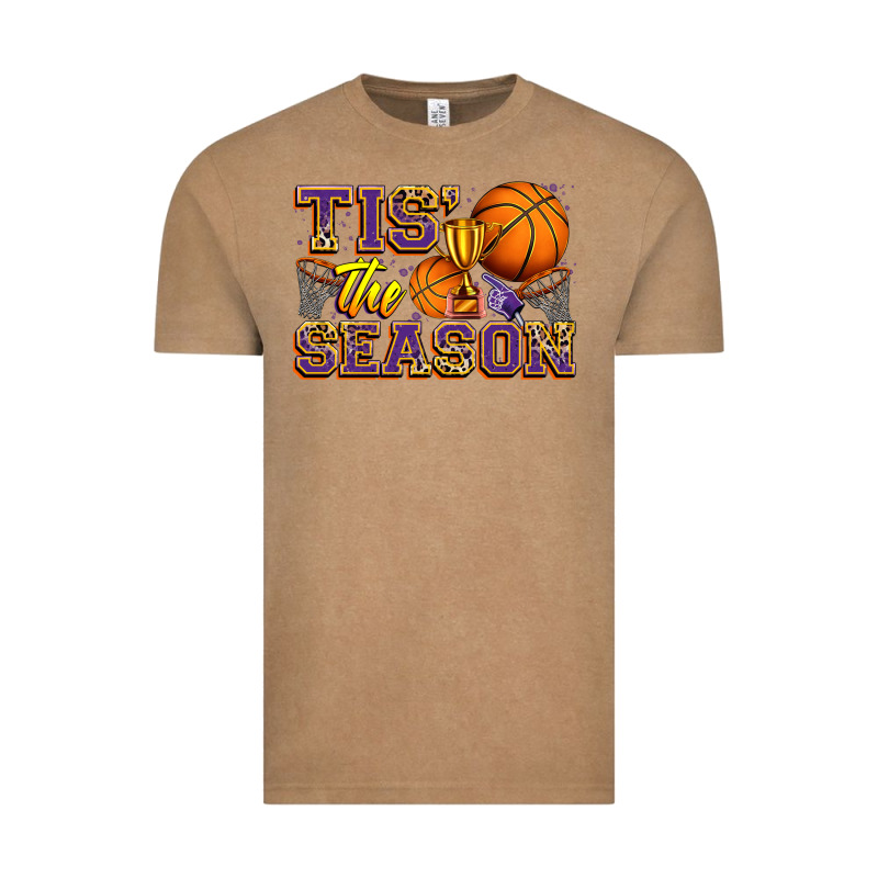 Tis' The Season Basketball Vintage Tee by Zillion Design Studio | Teevron
