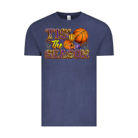 Vintage Denim tis' the season basketball Vintage Tee - Zillion Design Studio