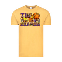 Vintage Mustard tis' the season basketball Vintage Tee - Zillion Design Studio