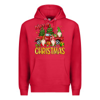 Cardinal merry christmas gnomes truck Premium Hoodie - MaliasSmallBusiness