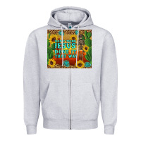 Heather Grey don't think jesus done it that way western skeleton cactus Zipper Hoodie - Artiststas