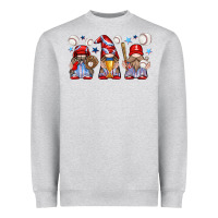 Heather Grey baseball gnome Heavyweight Sweatshirt - texasbilliewilder