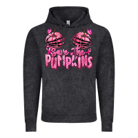 Vintage Black save the pumpkins breast cancer Vintage Hoodie - RanaPortraitStore