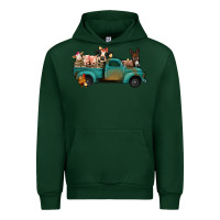 Forest Green farm animals truck Urban Hoodie - Jasminsmagicworld