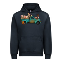 Navy farm animals truck Urban Hoodie - Jasminsmagicworld