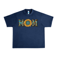 Navy sunflower mom Urban Heavy Tee - RanaPortraitStore