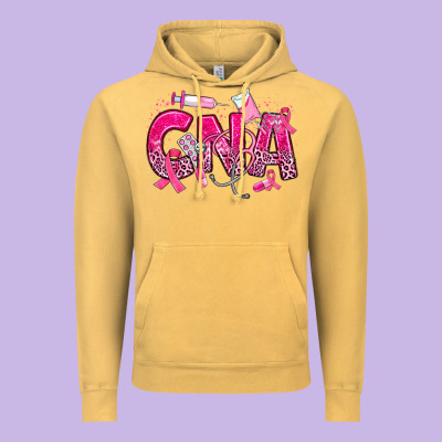 Breast Cancer Cna Certified Nursing Assistant Vintage Hoodie Designed By Jahusdesignshop