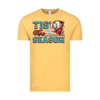 Vintage Mustard tis' the season baseball Vintage Tee - Zillion Design Studio