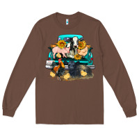 Chestnut farm truck farm animals Long Sleeve Tee - FaDigitalArtStudio
