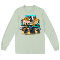 Matcha farm truck farm animals Long Sleeve Tee - FaDigitalArtStudio