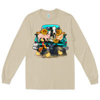 Mushroom farm truck farm animals Long Sleeve Tee - FaDigitalArtStudio