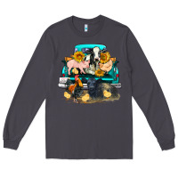Smoke farm truck farm animals Long Sleeve Tee - FaDigitalArtStudio