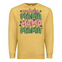 Antique Gold one lucky mama Premium Sweatshirt - MaliasSmallBusiness