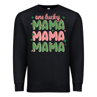 Black one lucky mama Premium Sweatshirt - MaliasSmallBusiness
