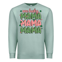 Seafoam one lucky mama Premium Sweatshirt - MaliasSmallBusiness