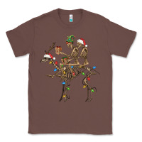 Chestnut Christmas deer and skeletons Classic Tee - FaDigitalArtStudio