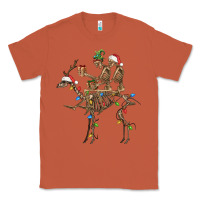 Copper Christmas deer and skeletons Classic Tee - FaDigitalArtStudio