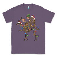 Lavender Christmas deer and skeletons Classic Tee - FaDigitalArtStudio