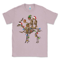 Lilac Christmas deer and skeletons Classic Tee - FaDigitalArtStudio