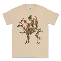 Mushroom Christmas deer and skeletons Classic Tee - FaDigitalArtStudio
