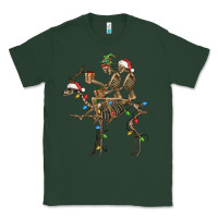 Sports Green Christmas deer and skeletons Classic Tee - FaDigitalArtStudio