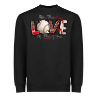 Black for the love of the game baseball Heavyweight Sweatshirt - Zillion Design Studio