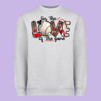 For The Love Of The Game Baseball Heavyweight Sweatshirt Designed By Zillion Design Studio