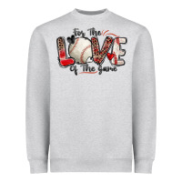 Heather Grey for the love of the game baseball Heavyweight Sweatshirt - Zillion Design Studio