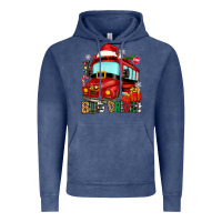 Vintage Denim christmas bus driver Vintage Hoodie - Zillion Design Studio