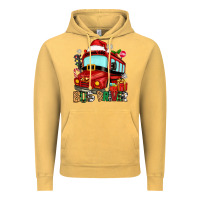 Vintage Mustard christmas bus driver Vintage Hoodie - Zillion Design Studio
