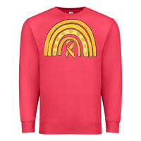 Cardinal childhood cancer awareness rainbow Premium Sweatshirt - MaliasSmallBusiness