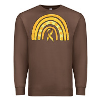 Chestnut childhood cancer awareness rainbow Premium Sweatshirt - MaliasSmallBusiness