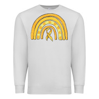 Dove Grey childhood cancer awareness rainbow Premium Sweatshirt - MaliasSmallBusiness