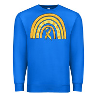 True Royal childhood cancer awareness rainbow Premium Sweatshirt - MaliasSmallBusiness