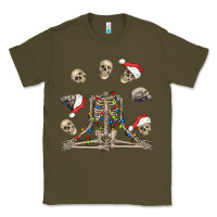 Christmas Human Skeleton And Skulls Classic Tee | Teevron