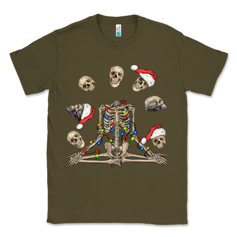 Christmas Human Skeleton And Skulls Classic Tee by FaDigitalArtStudio | Teevron