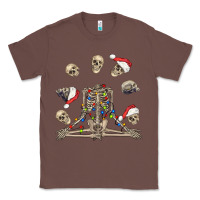 Chestnut christmas human skeleton and skulls Classic Tee - FaDigitalArtStudio