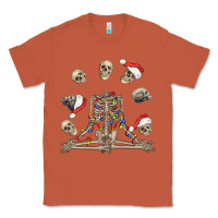Copper christmas human skeleton and skulls Classic Tee - FaDigitalArtStudio
