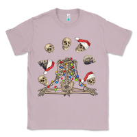 Lilac christmas human skeleton and skulls Classic Tee - FaDigitalArtStudio