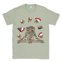 Matcha christmas human skeleton and skulls Classic Tee - FaDigitalArtStudio