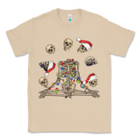 Mushroom christmas human skeleton and skulls Classic Tee - FaDigitalArtStudio