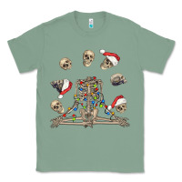 Sage christmas human skeleton and skulls Classic Tee - FaDigitalArtStudio