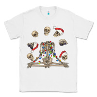 White christmas human skeleton and skulls Classic Tee - FaDigitalArtStudio