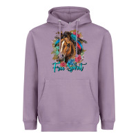 Lavender free spirit quarter horse floral Heavyweight Hoodie - LillyAllenDesigns