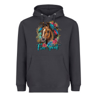 Smoke free spirit quarter horse floral Heavyweight Hoodie - LillyAllenDesigns