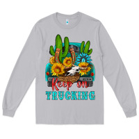 Moon Dust keep on trucking with western truck Long Sleeve Tee - HRA Design Shop