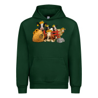 Forest Green farm animals with sunflower headbands Urban Hoodie - Jasminsmagicworld